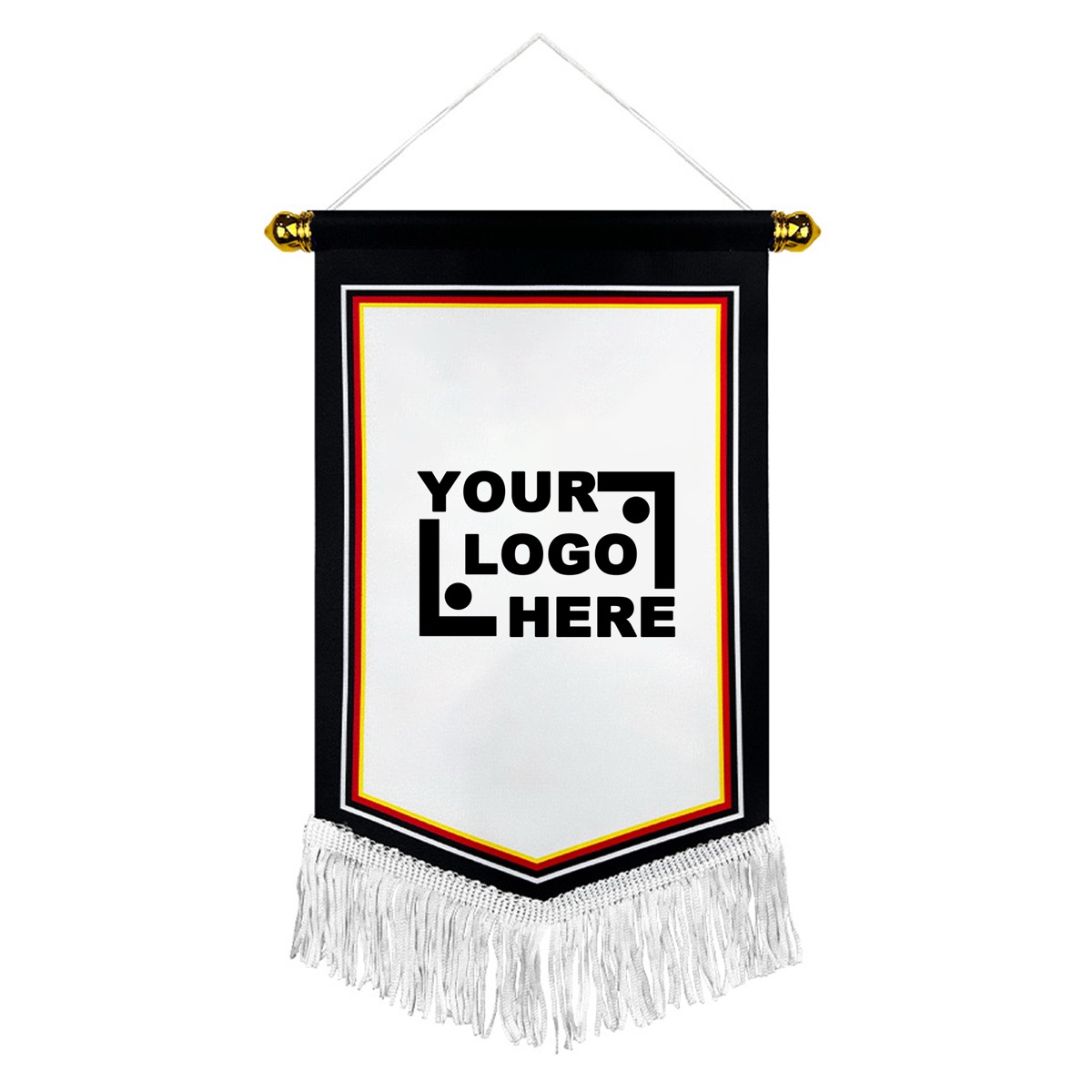 Branded Decorative Pennant with Tassels 2