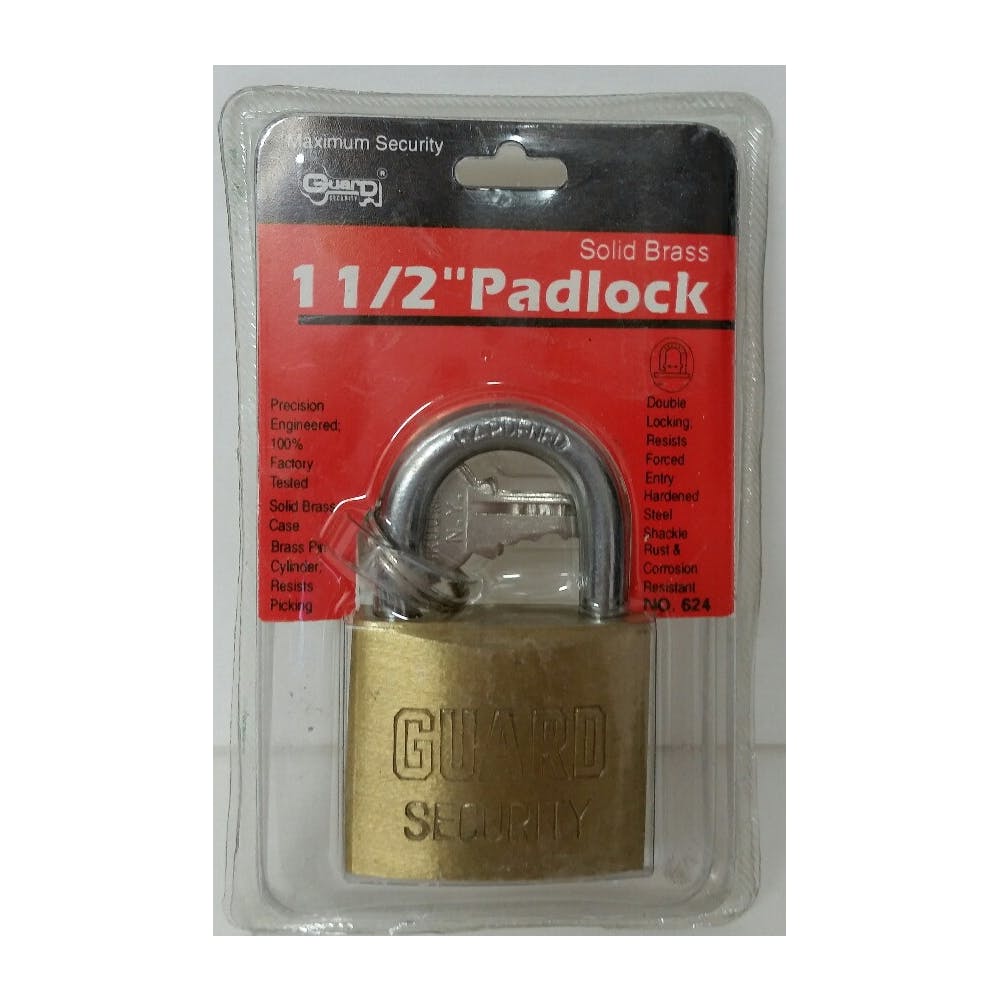 Padlocks - Brass 1.5" 2 Keys 3
