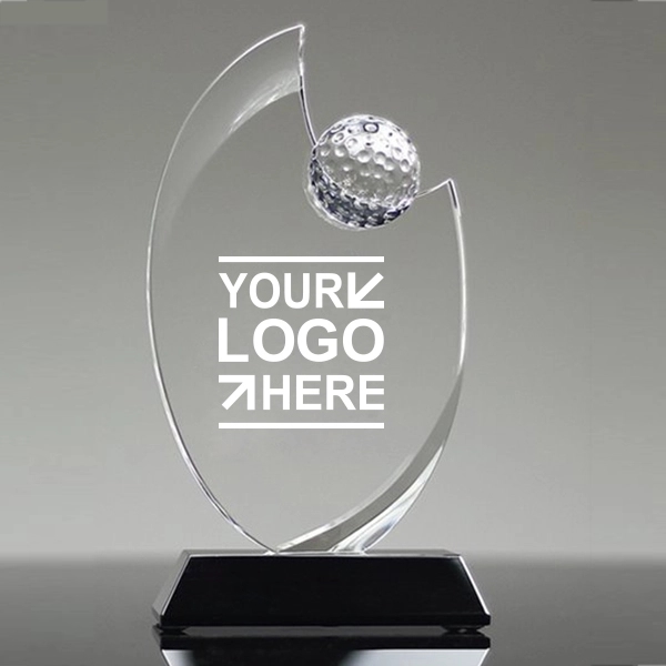 Century Golf Crystal Awards trophy