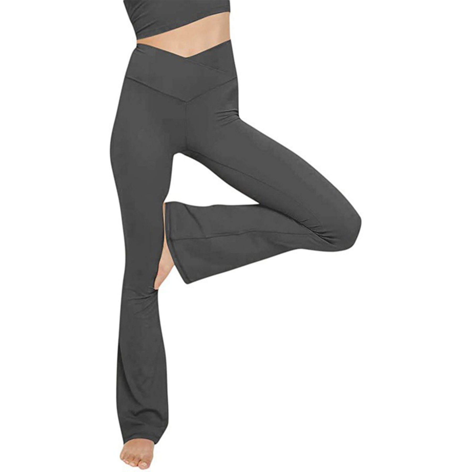High Waisted Flare Leggings Yoga Pants 50
