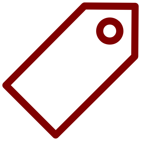 Icon of an empty price tag