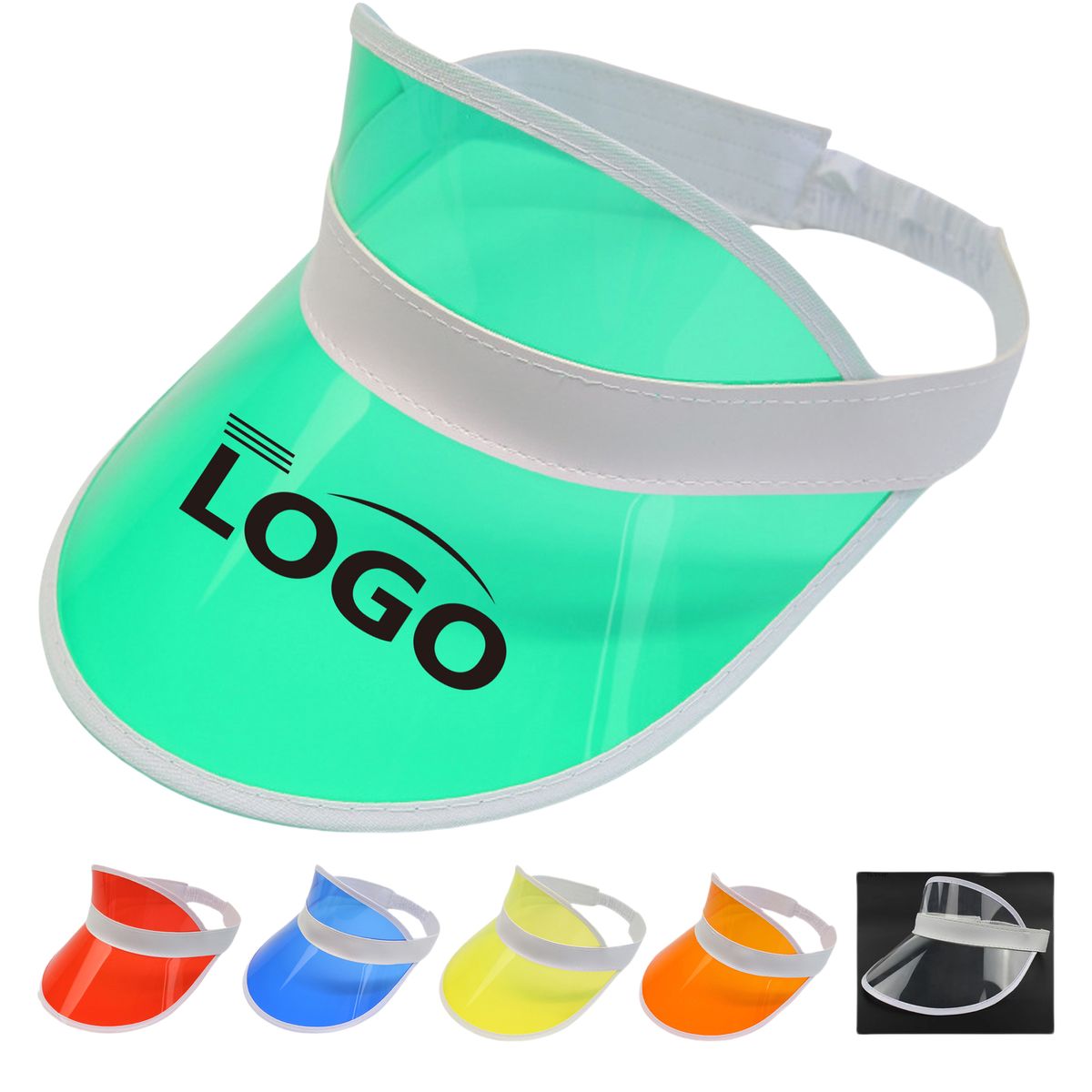 PVC Transparent Sun Visor MOQ20 3