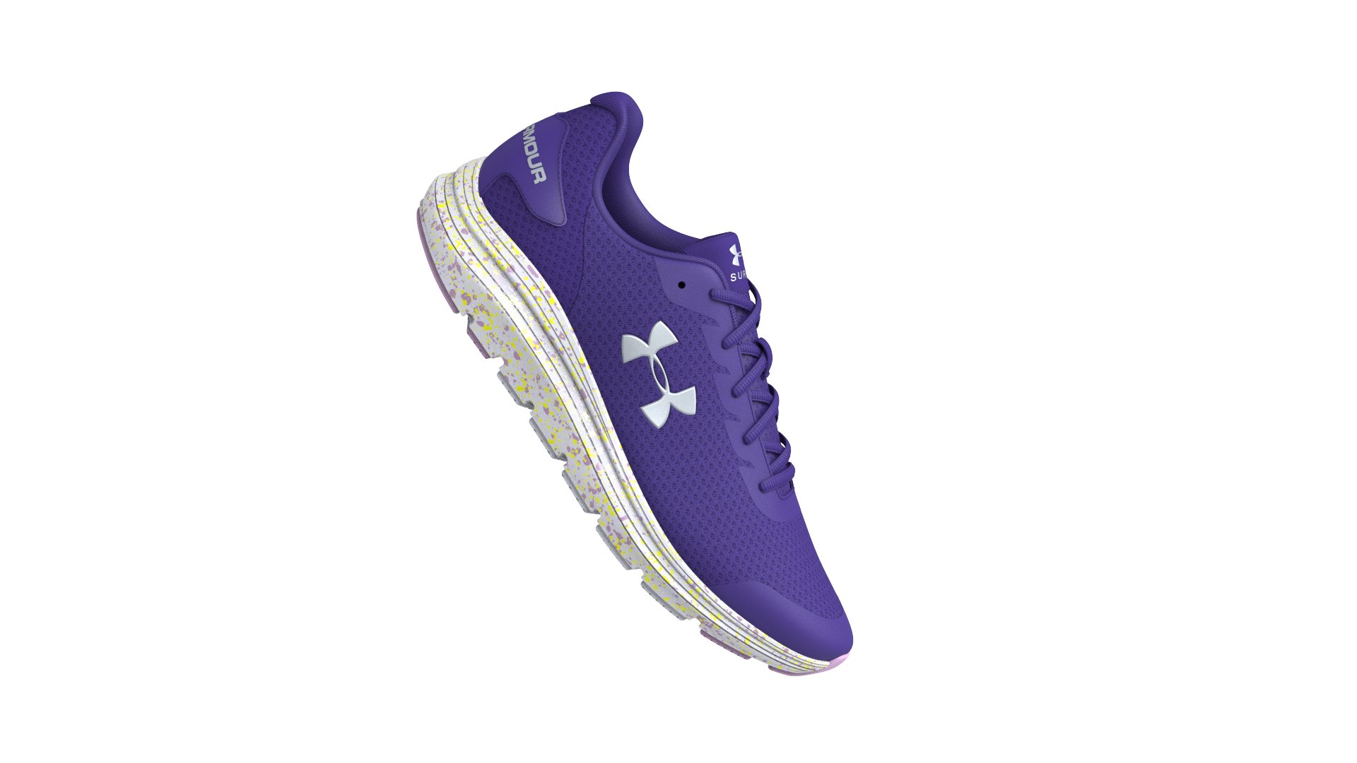 Girls' Grade School UA Surge 2 Fade Running Shoes 4
