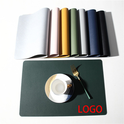 Waterproof Oil-proof Leather Sector Placemat