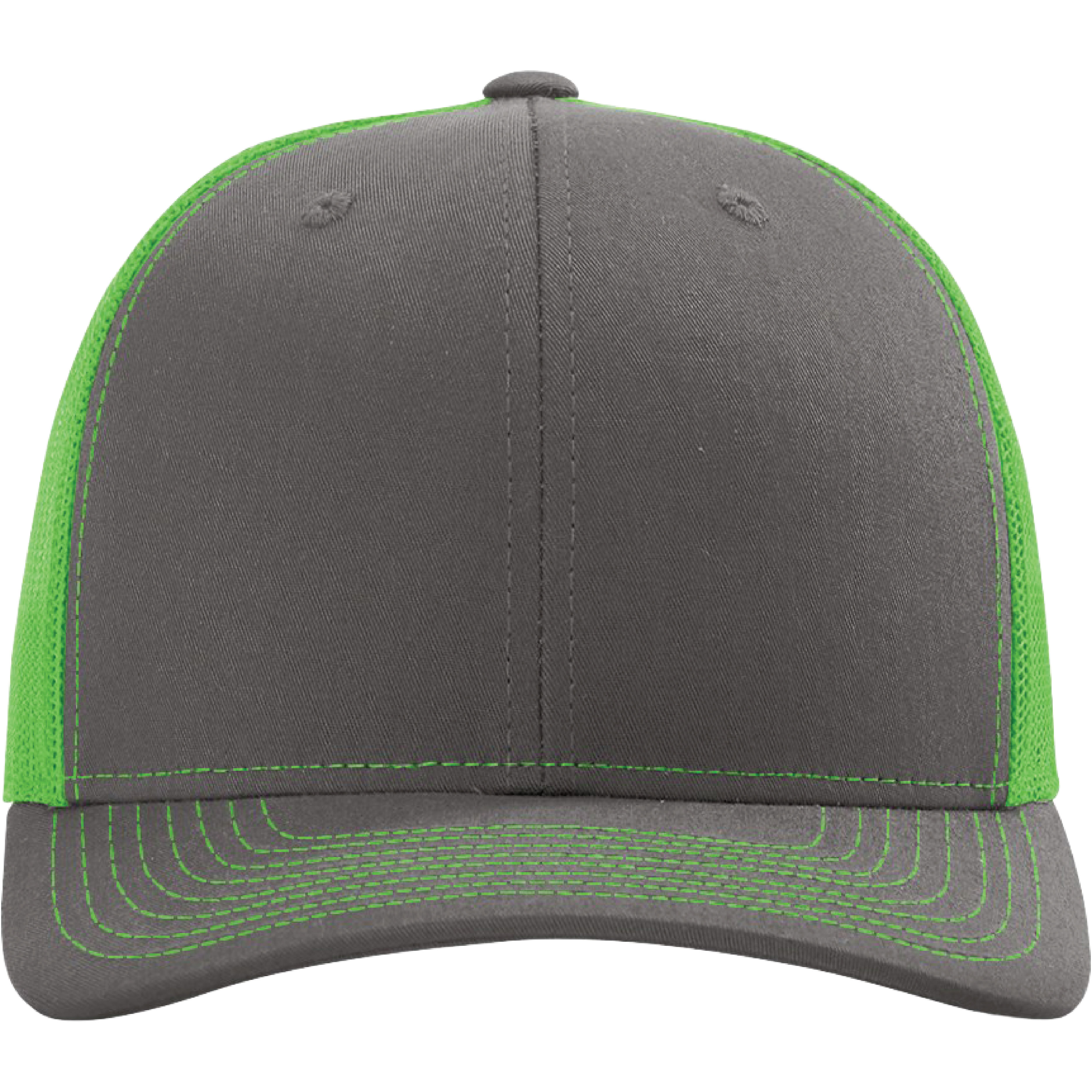 Richardson 112 6-Panel Snapback Trucker Hat w/Leatherette Adhesive Patches or Embroidery 315
