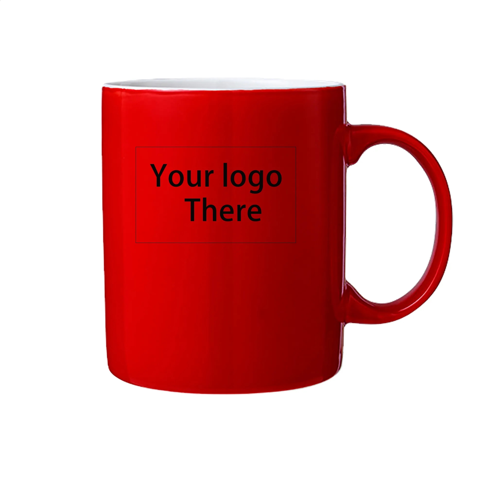 11.8OZ Classic Straight High-quality Ceramic Coca Coffee Mug 25