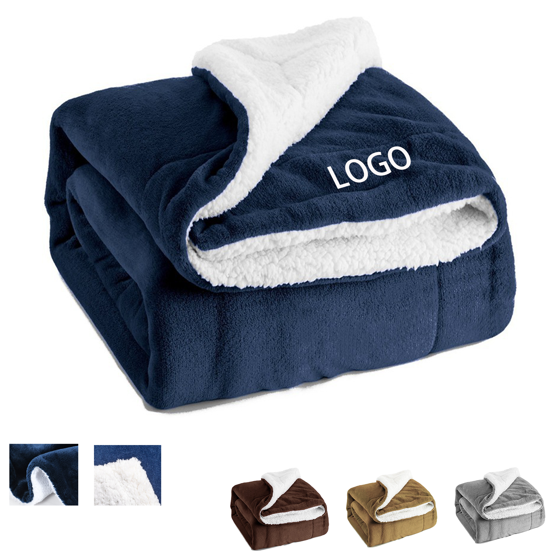 Sherpa Double Blanket MOQ 10pcs 6