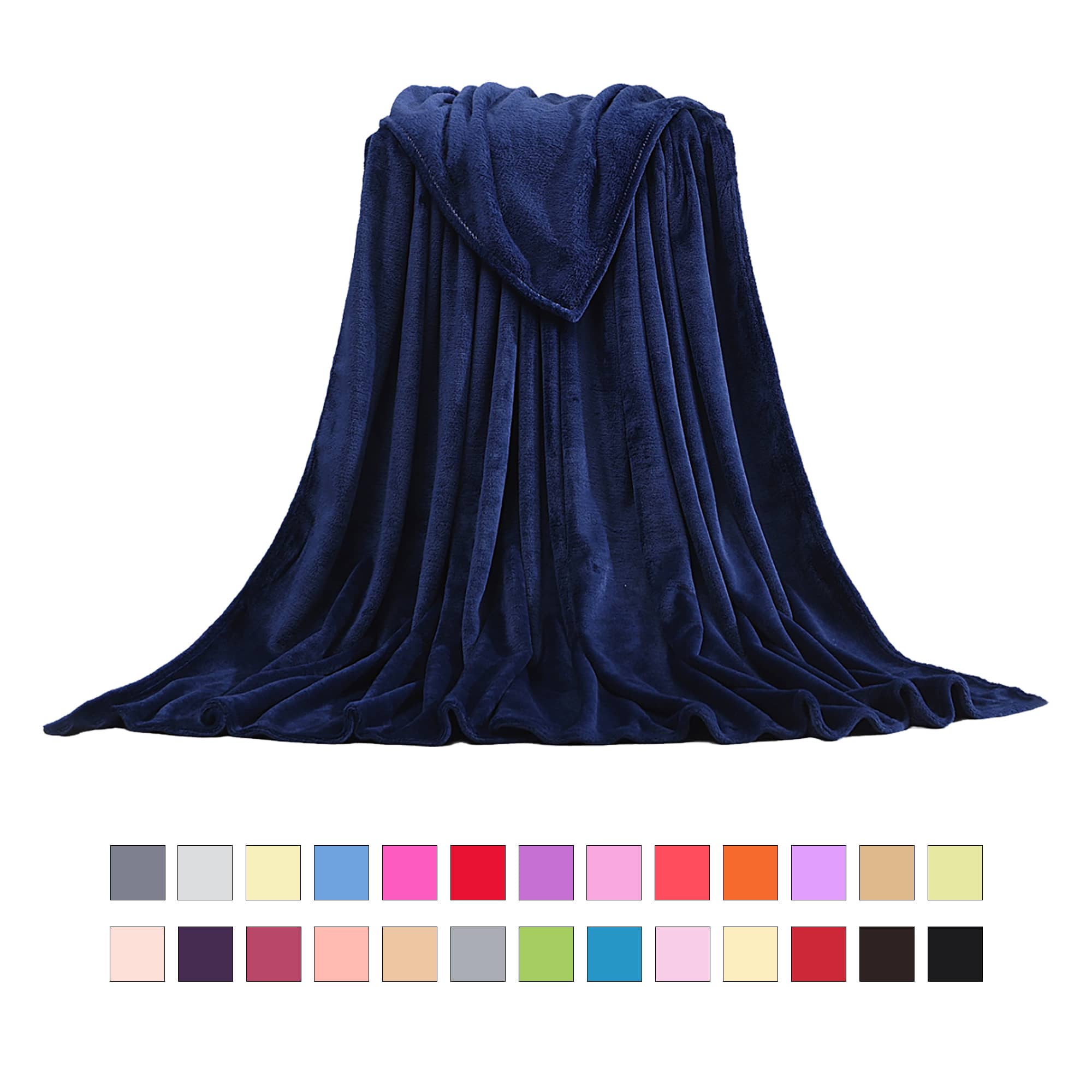 Cozy Fleece Throw Blanket Mul Sizes Avail 2
