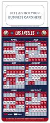 Baseball Schedule Magnet - Peel and Stick Business Card (3.5x9)