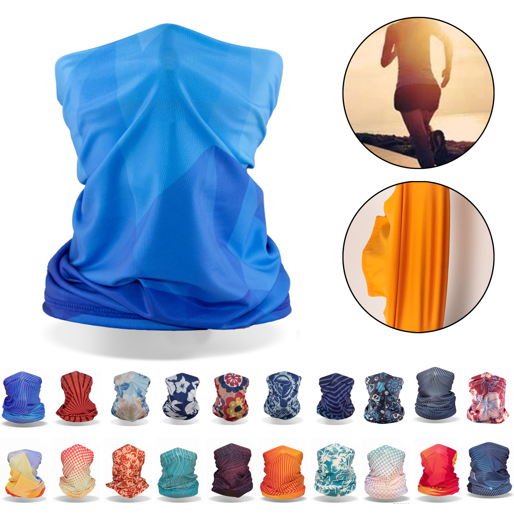 Ice Silk Sunscreen Hood Scarf 5