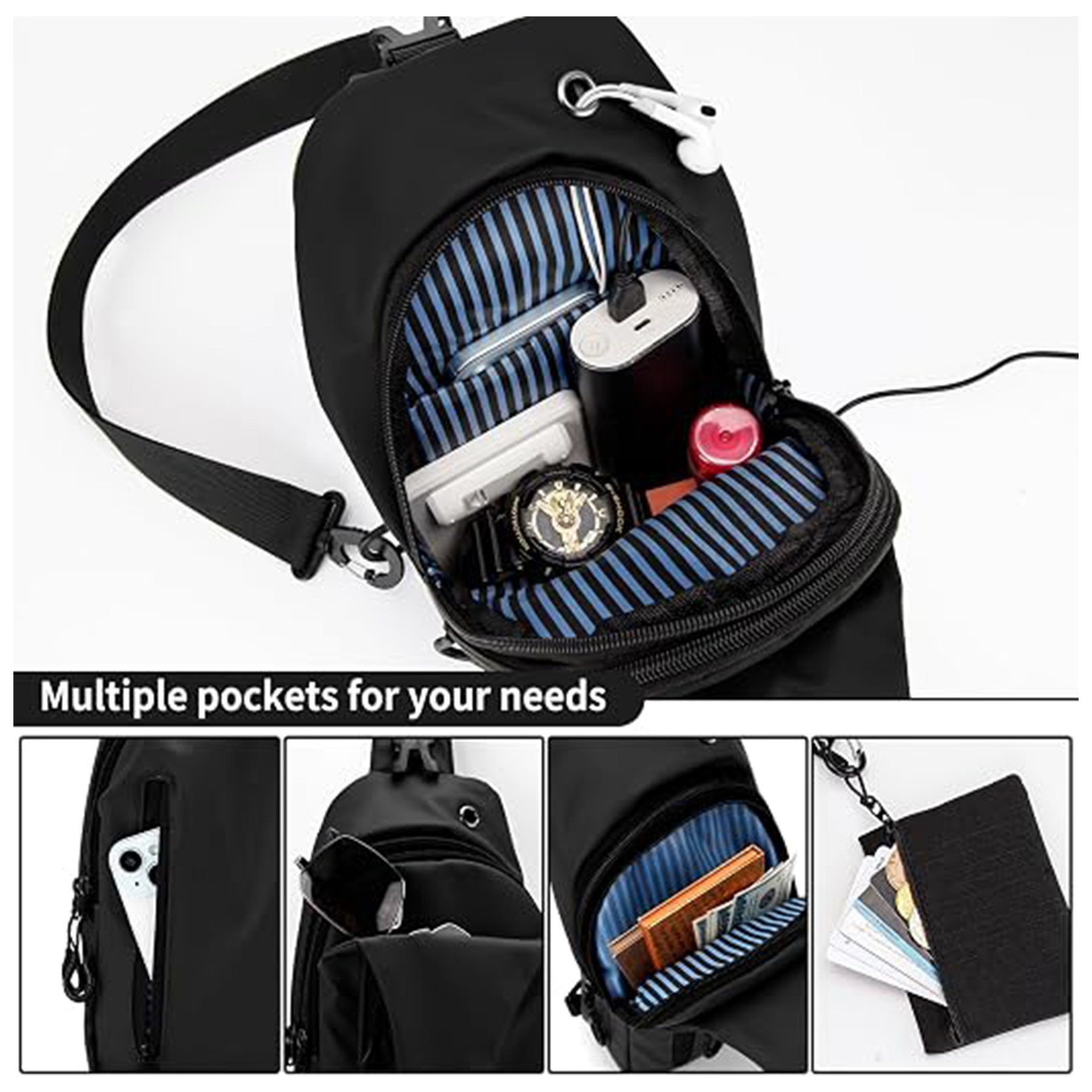 Crossbody Sling Bag with Coin Wallet 7
