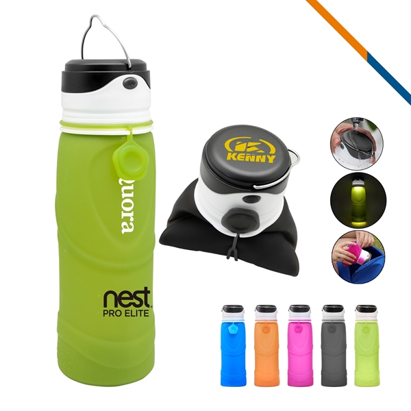 Inflame Foldable Water Bottle for Commutes, Fitness and Travel 2