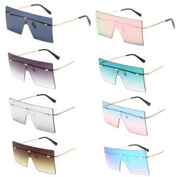 Rimless Rectangle Sunglasses