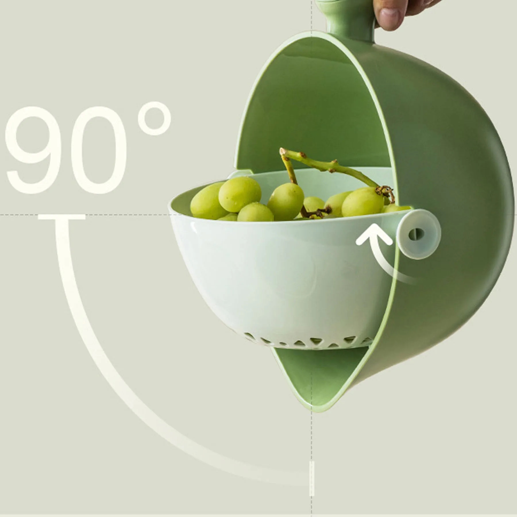 Double Layered Vegetable Washing Basin 15