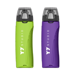 Custom 24 oz. Thermos Hydration Bottle Made with Tritan and Rotating Intake Meter