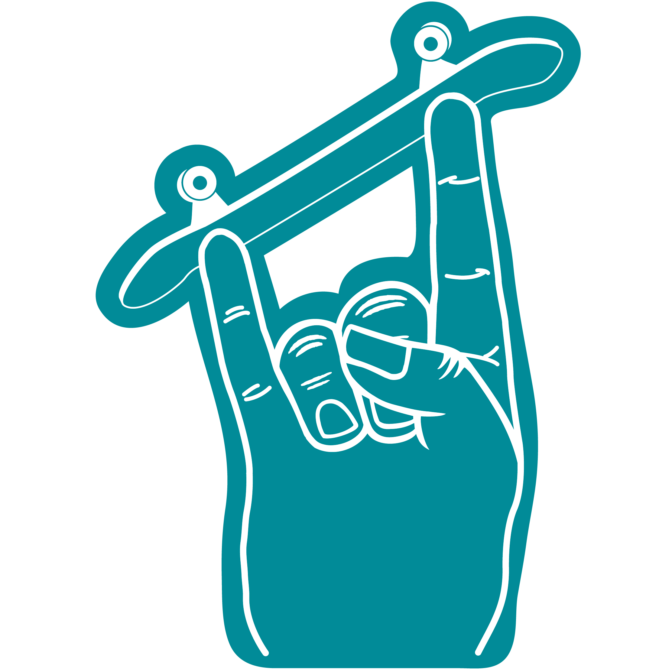 Skateboard Horn Hand 71