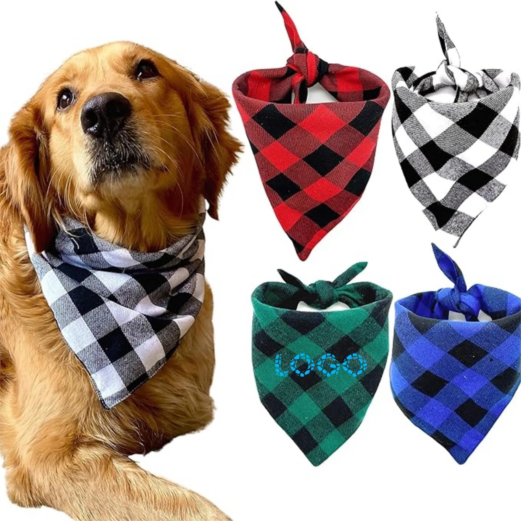 Cotton Pet Triangle Towel Saliva Bandana 5