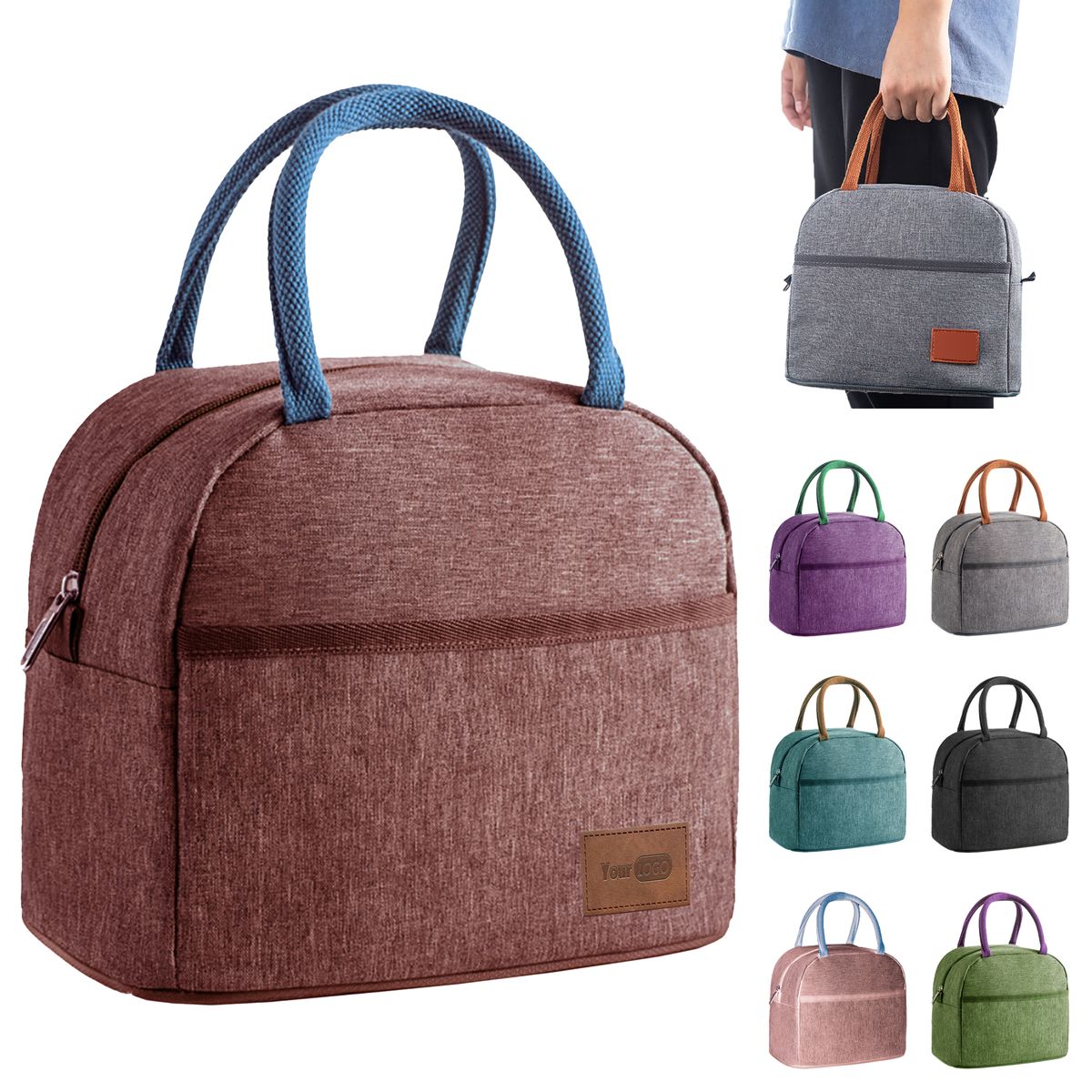 Oxford Eco-Friendly Portable Lunch Cooler Bag With Thermal Insulation