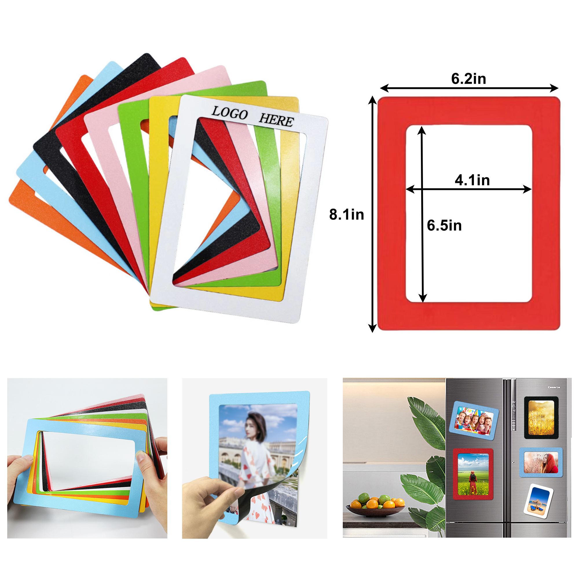 5 x 7 Inch PVC Magnetic Photo Frames