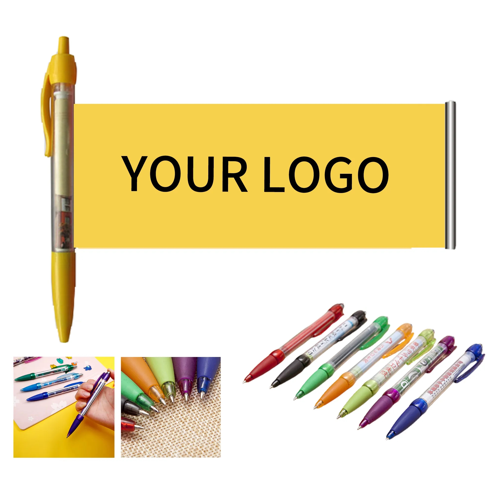 Retractable Banner Pen with Grip