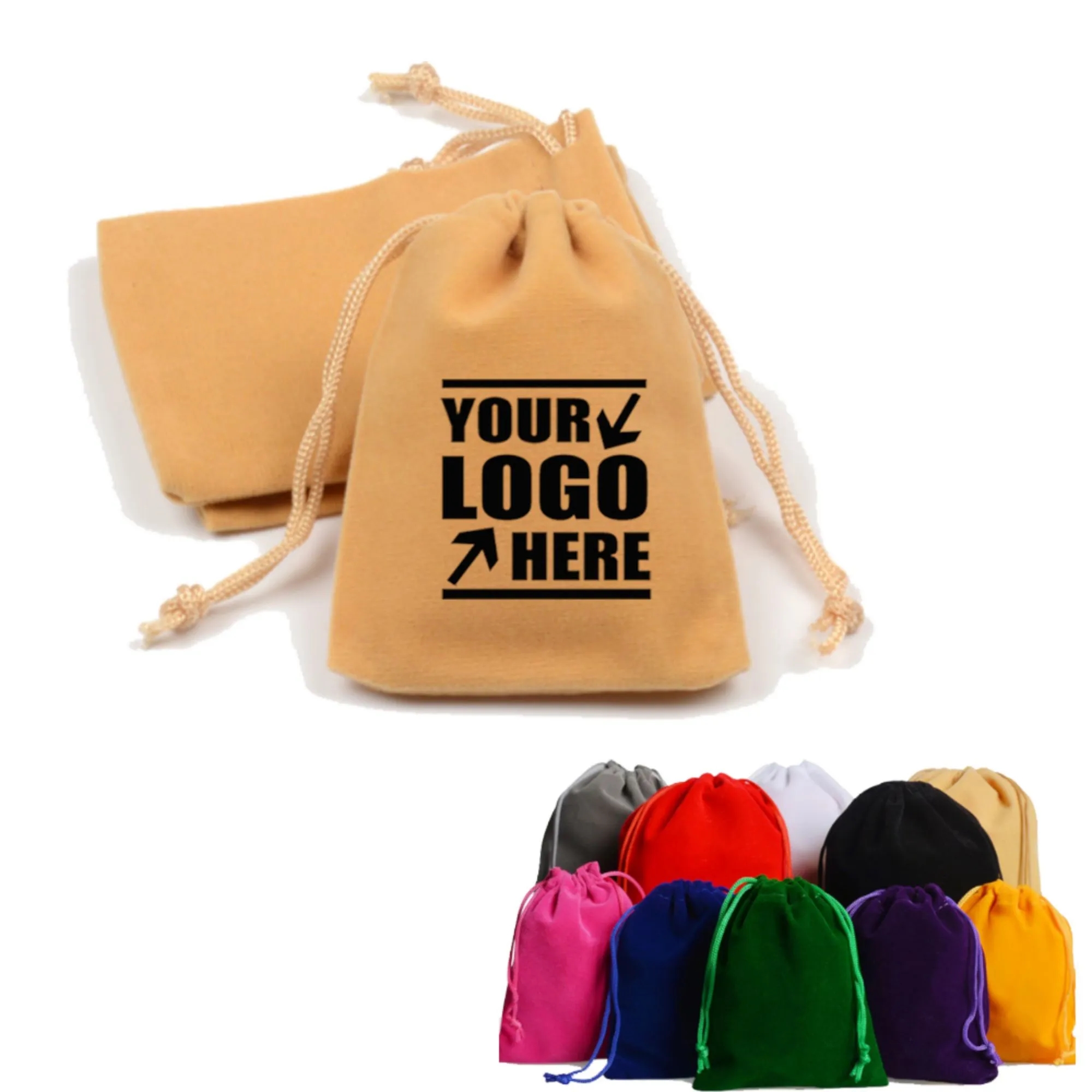 Fleece Drawstring Gift Bags