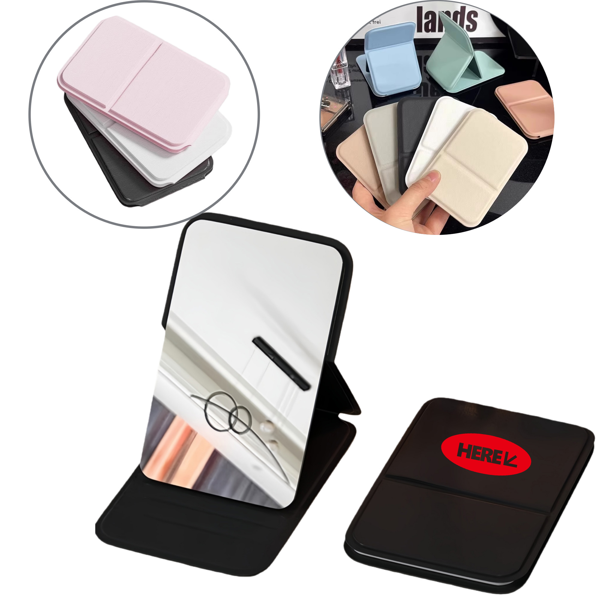 Foldable Portable Makeup Mirror 3