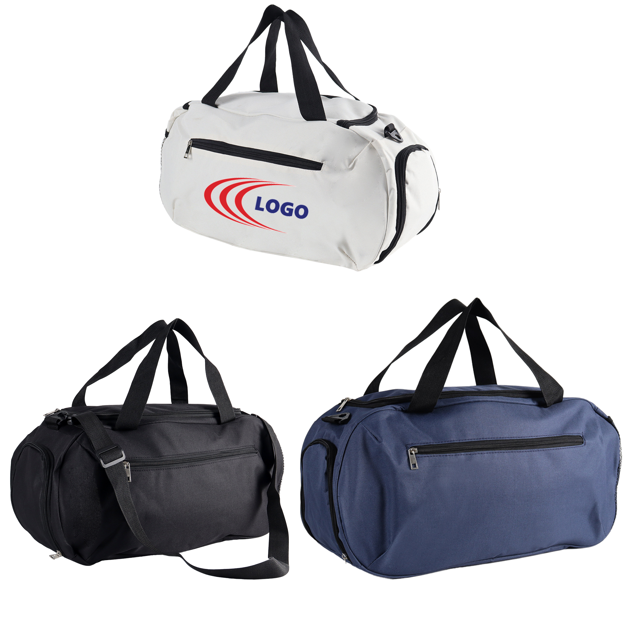 Custom Solid Color Sports Gym Bag 2