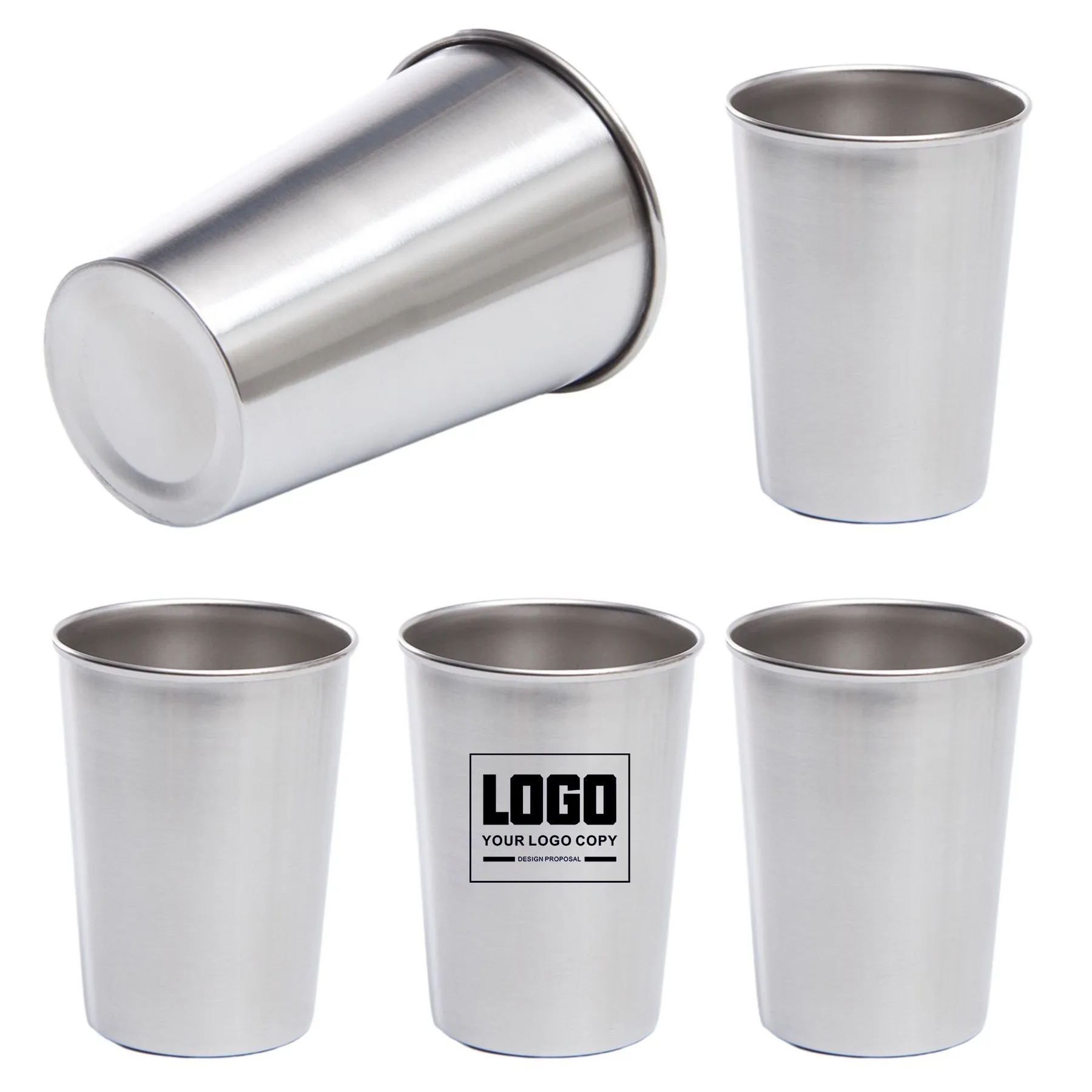 17 Oz. Stainless Steel Pint Cup 6