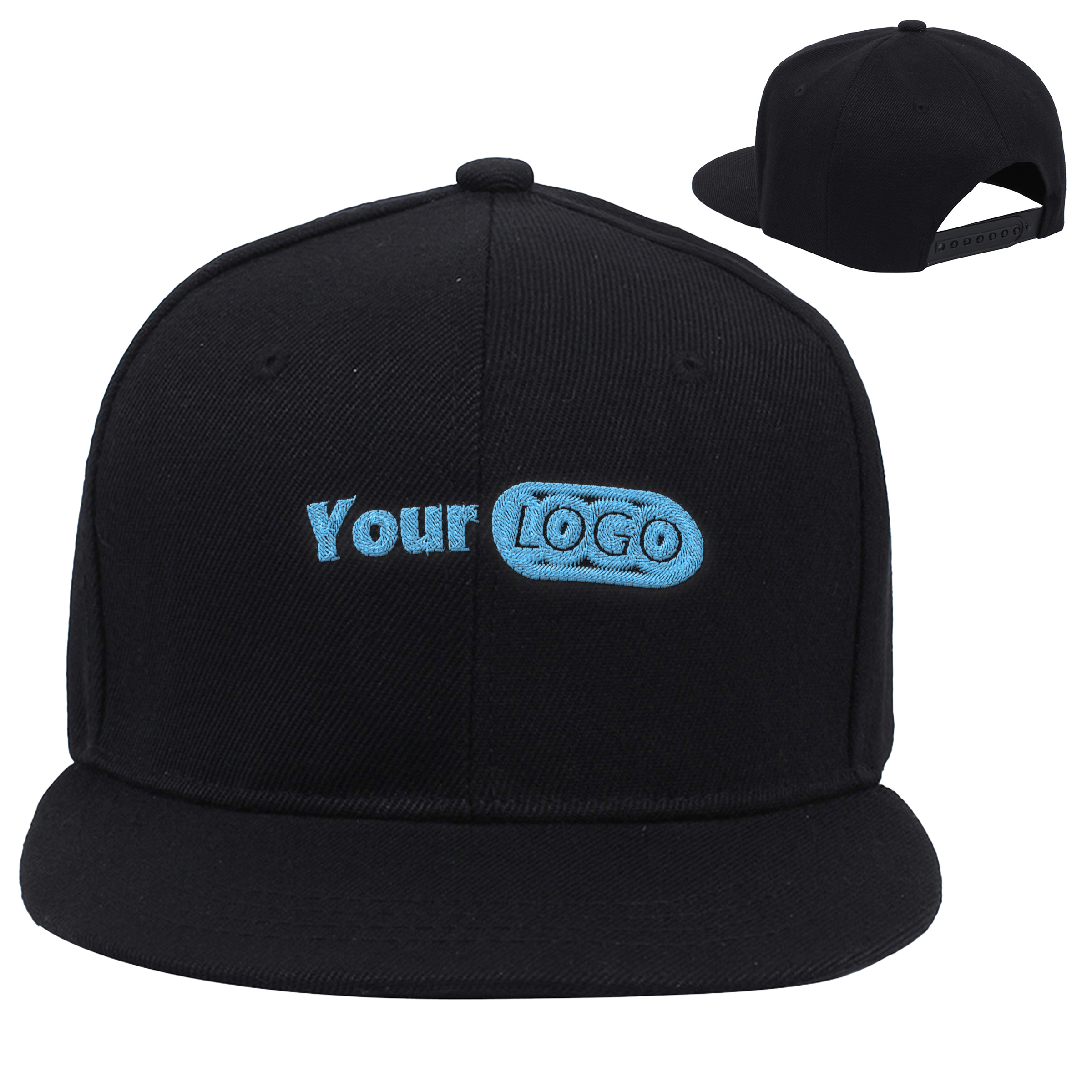 Polyester Classic Flat Brim Snapback Hat ?C Perfect For Casual And Athletic Wear