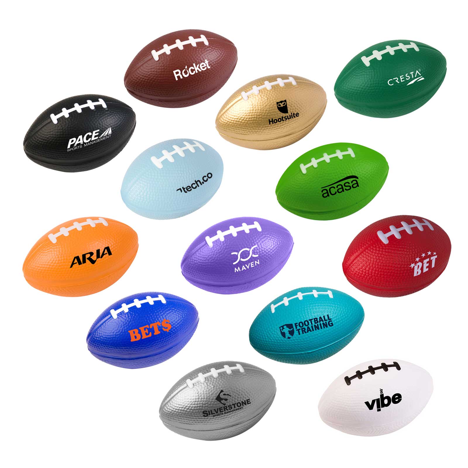 3" Football Stress Reliever 32