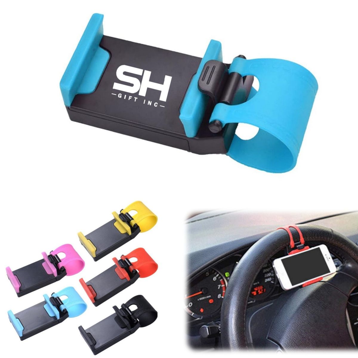 Car Steering Wheel Phone Holder