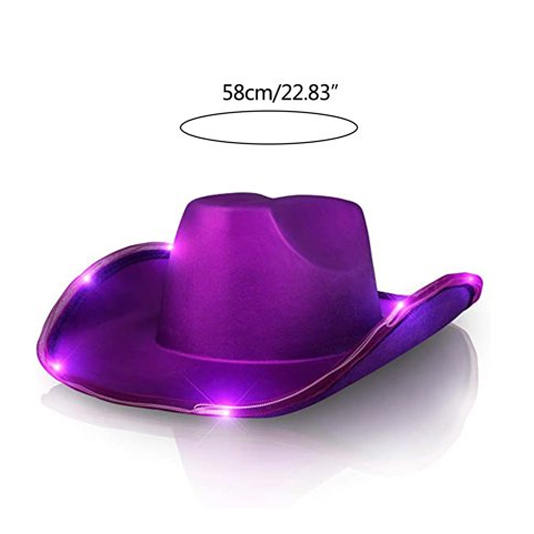 Shiny Light Up Cowboy Hat 7