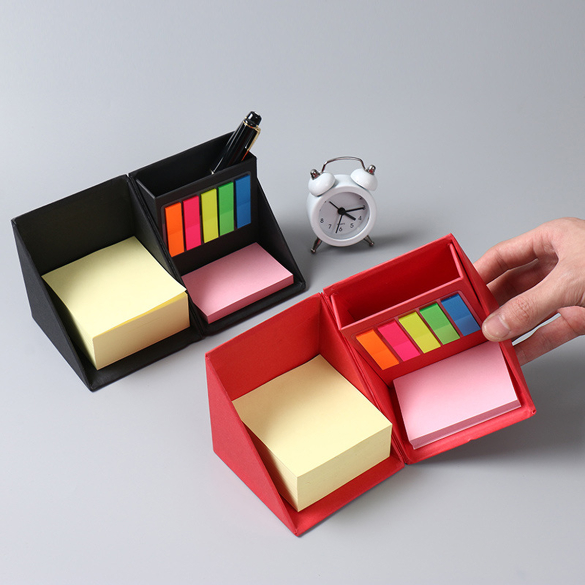 Cubic Box Packing Sticky Notes Pen Holder | Purely Promo | Santa ...