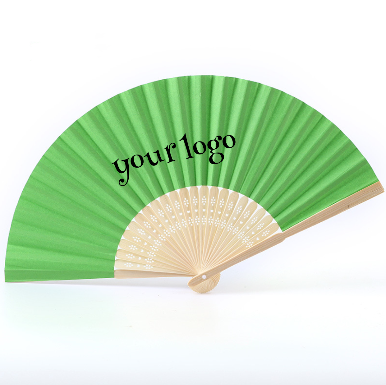 Bamboo Handheld Paper Folded Fans