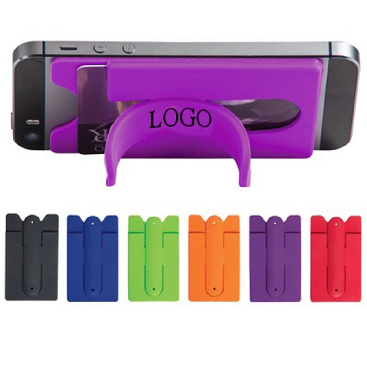 Silicone Phone Wallet with Stand