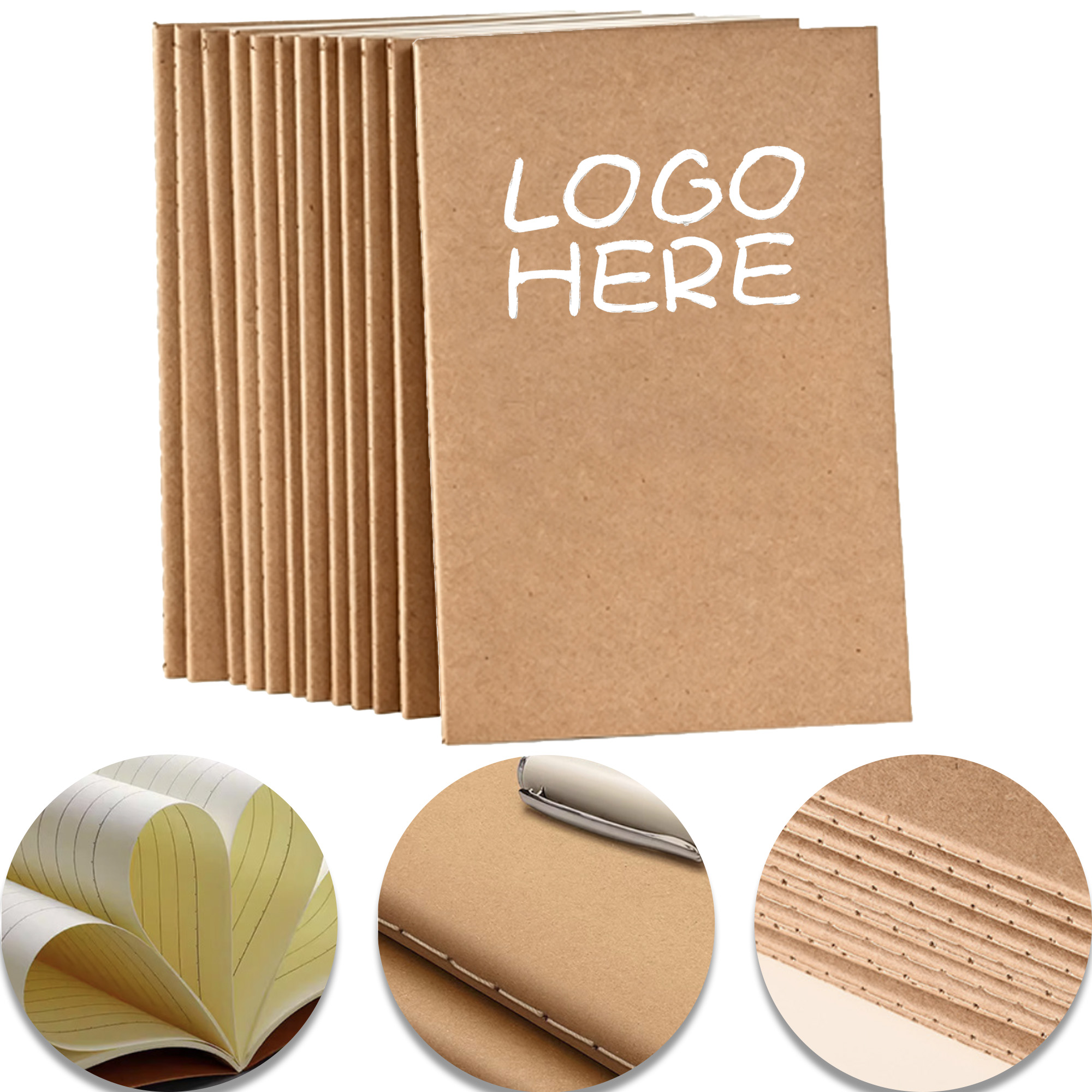 5 * 8 Inch Kraft Paper Notebook 2