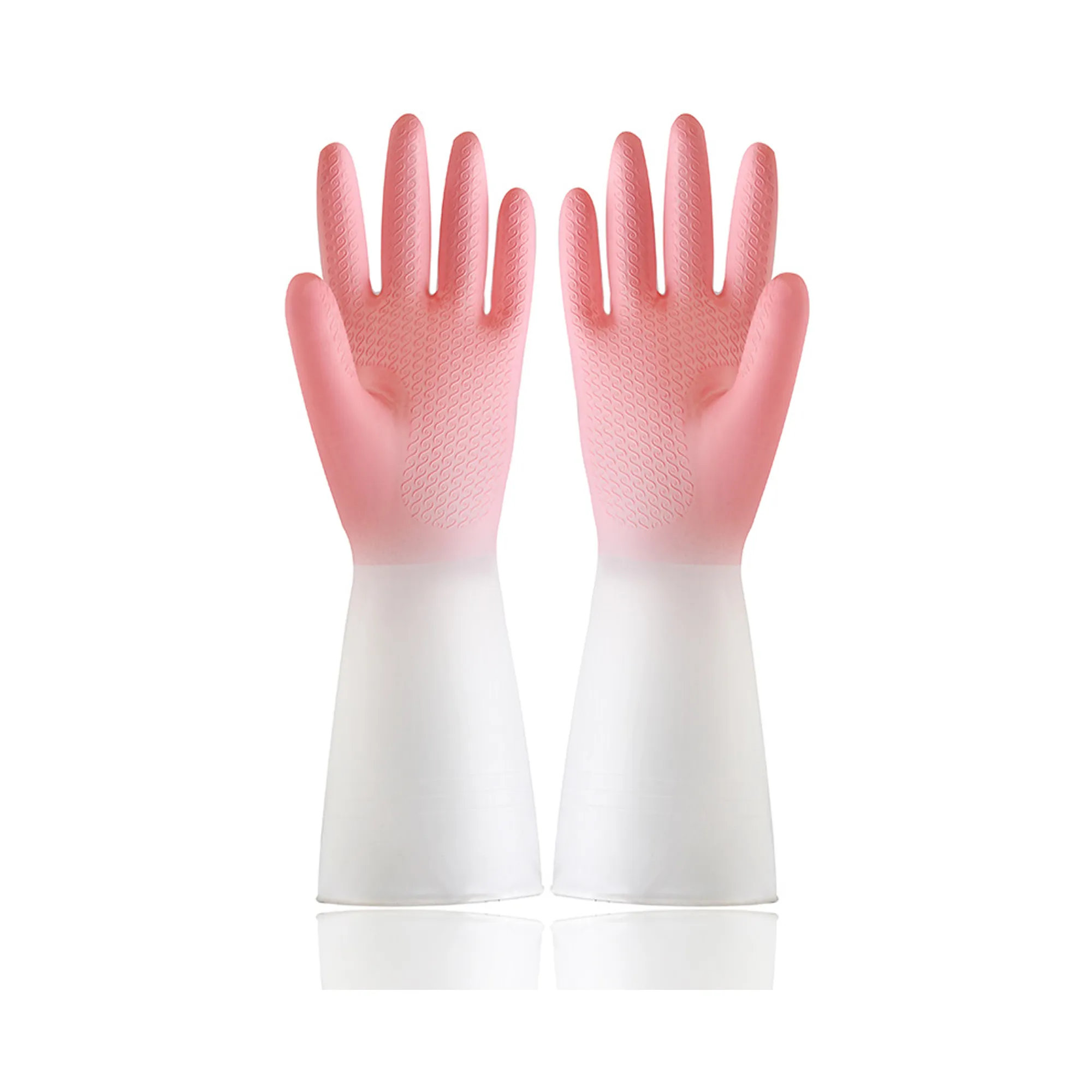Mixing Color Kitchen Rubber Gloves 15