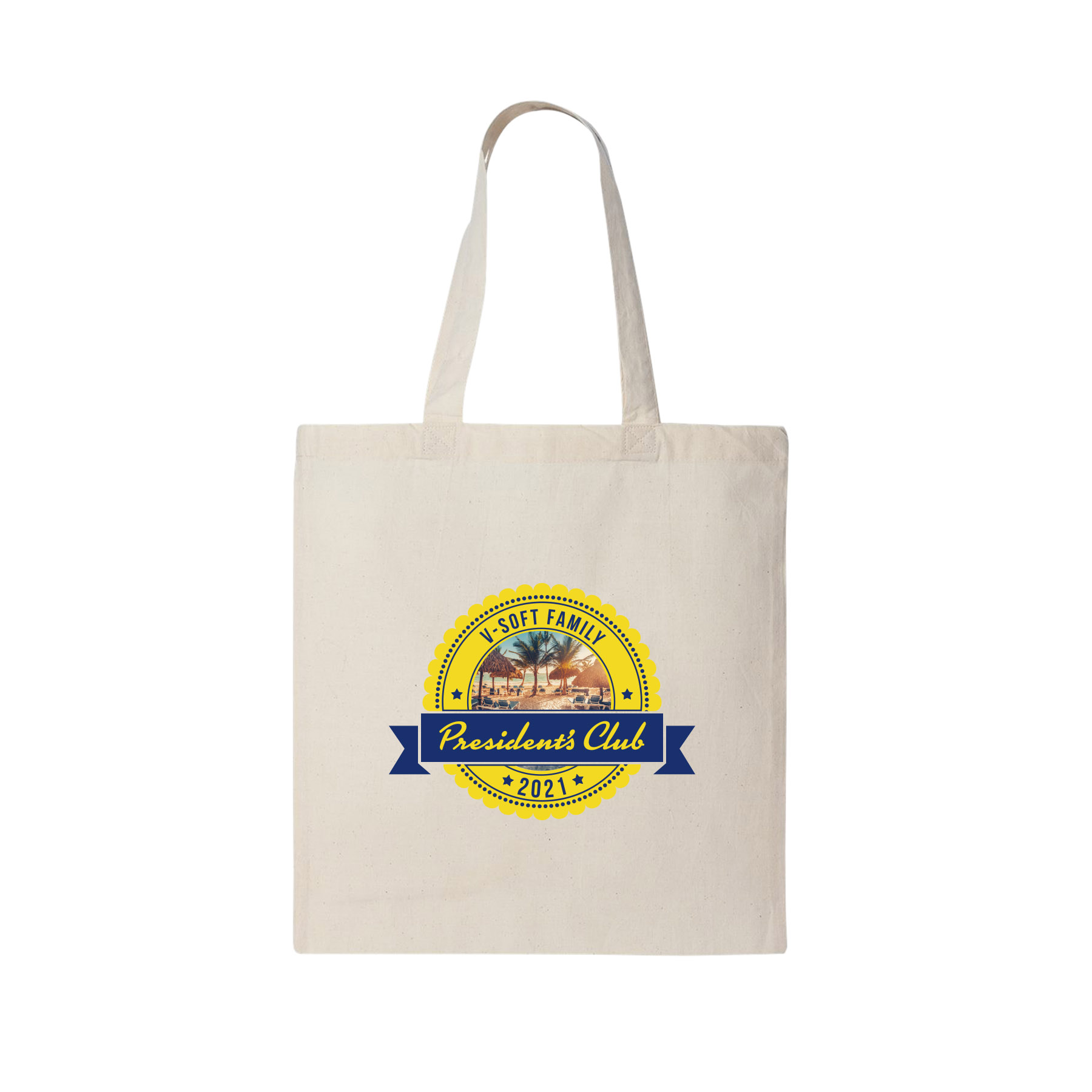 6 oz. Natural Color 100% Cotton Canvas Tote Bags