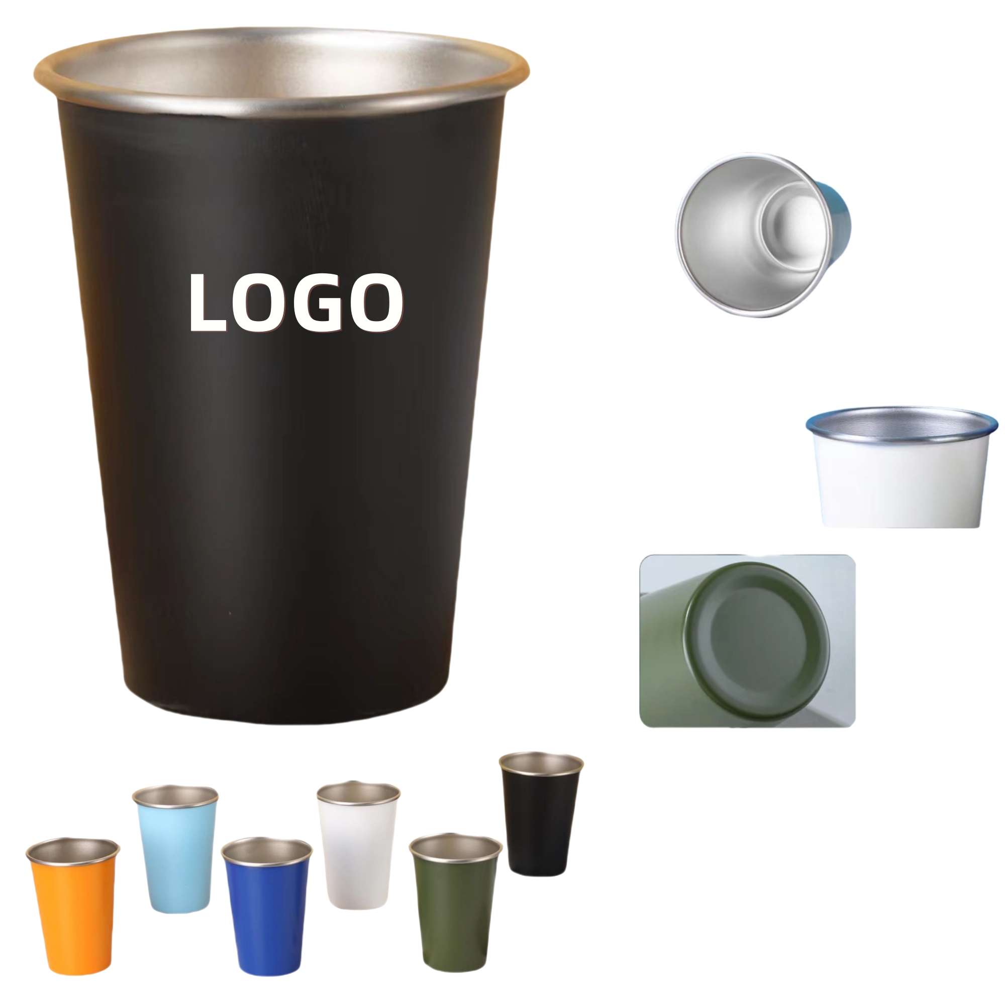 Single-Wall Stainless Steel Drinking Cup 3