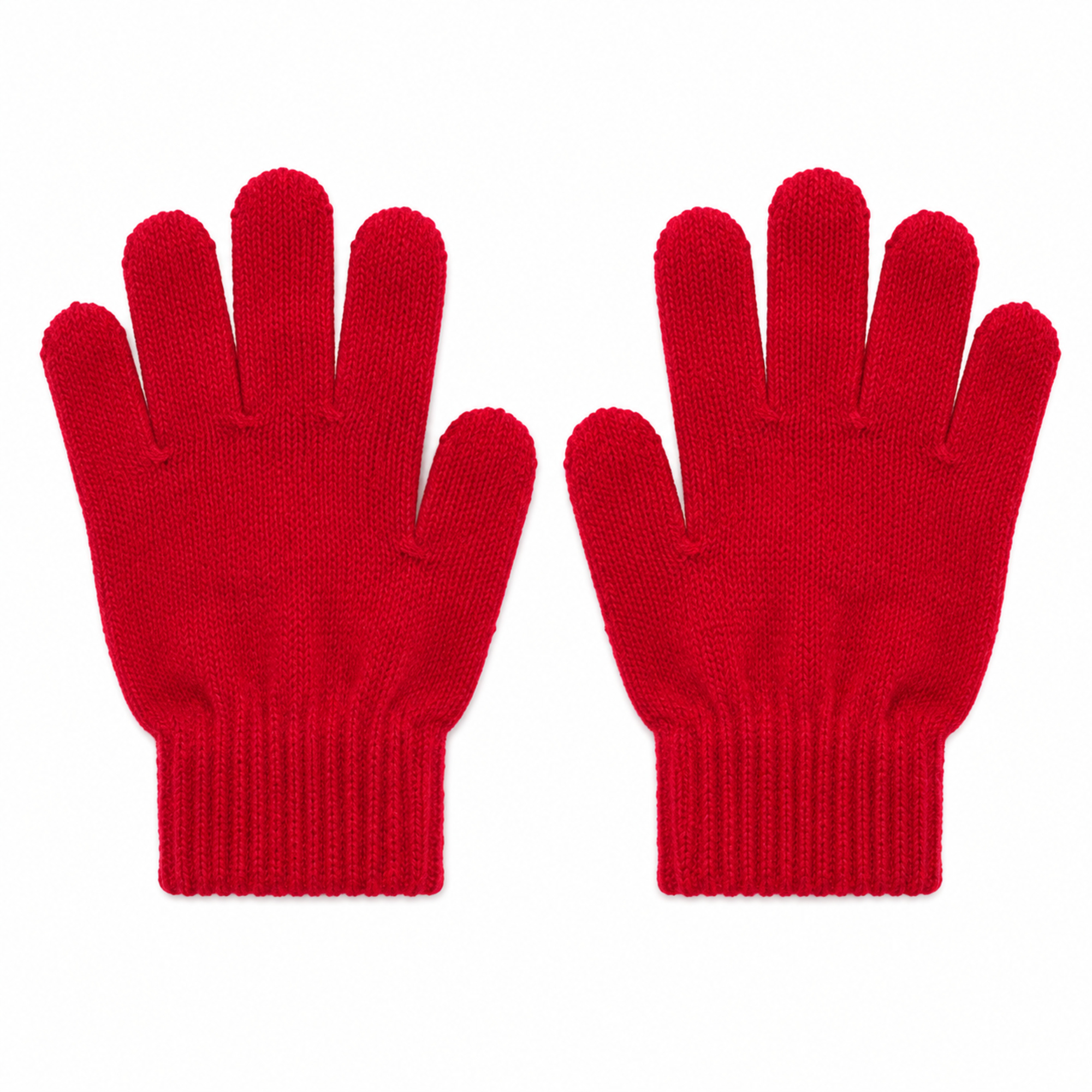Children Knitted Five Finger Gloves 5