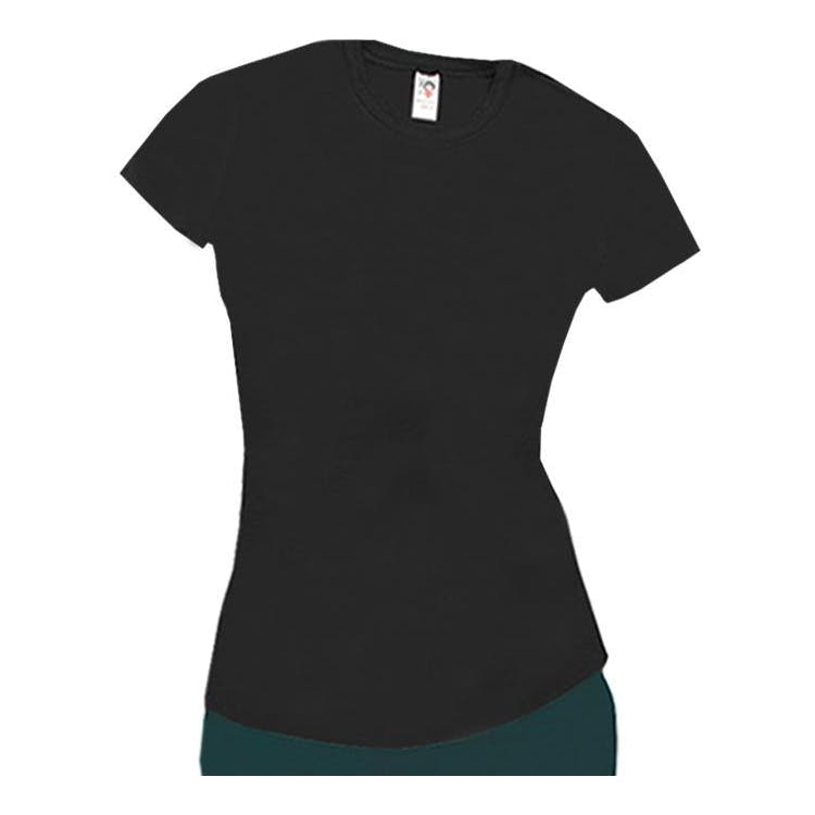 Women's Spandex T-Shirts - Black Medium 3