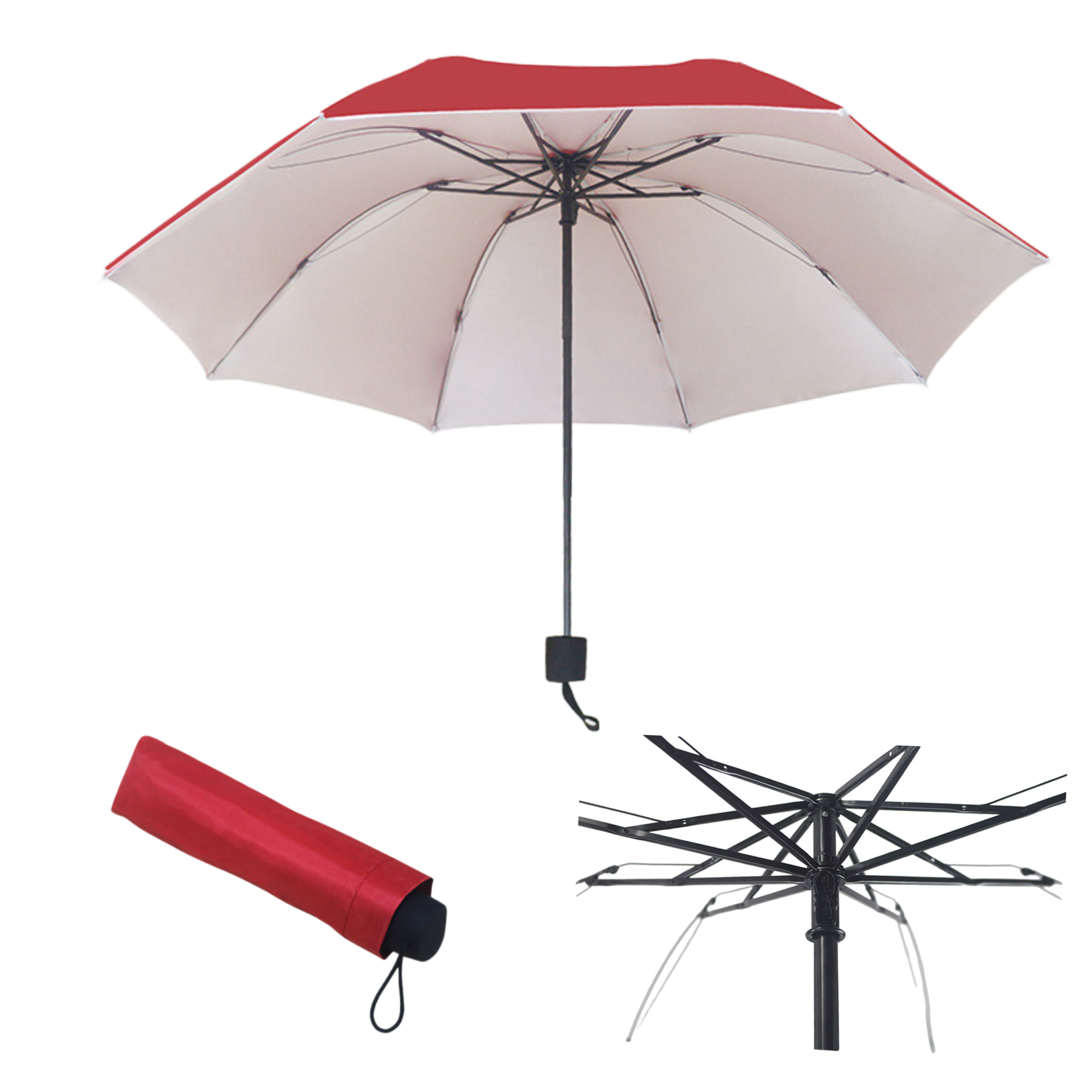 Vibrant Foldable Umbrella for Rain or Sun Protection 4