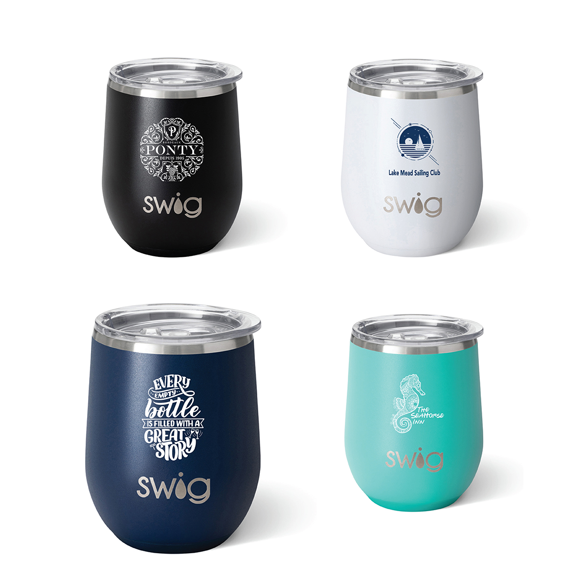 Swig 12 oz. Matte Stemless Wine Cup - Thumbnail 4