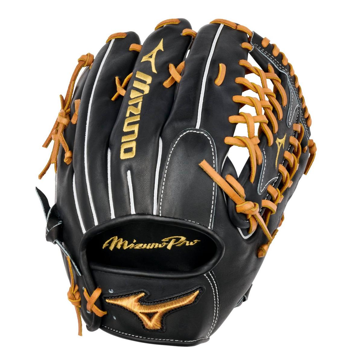 GMP-7100D Mizuno Pro, Premium Outfielder Baseball Glove, 12.75", Deep Pocket, Shock Absorber 16 Web 5