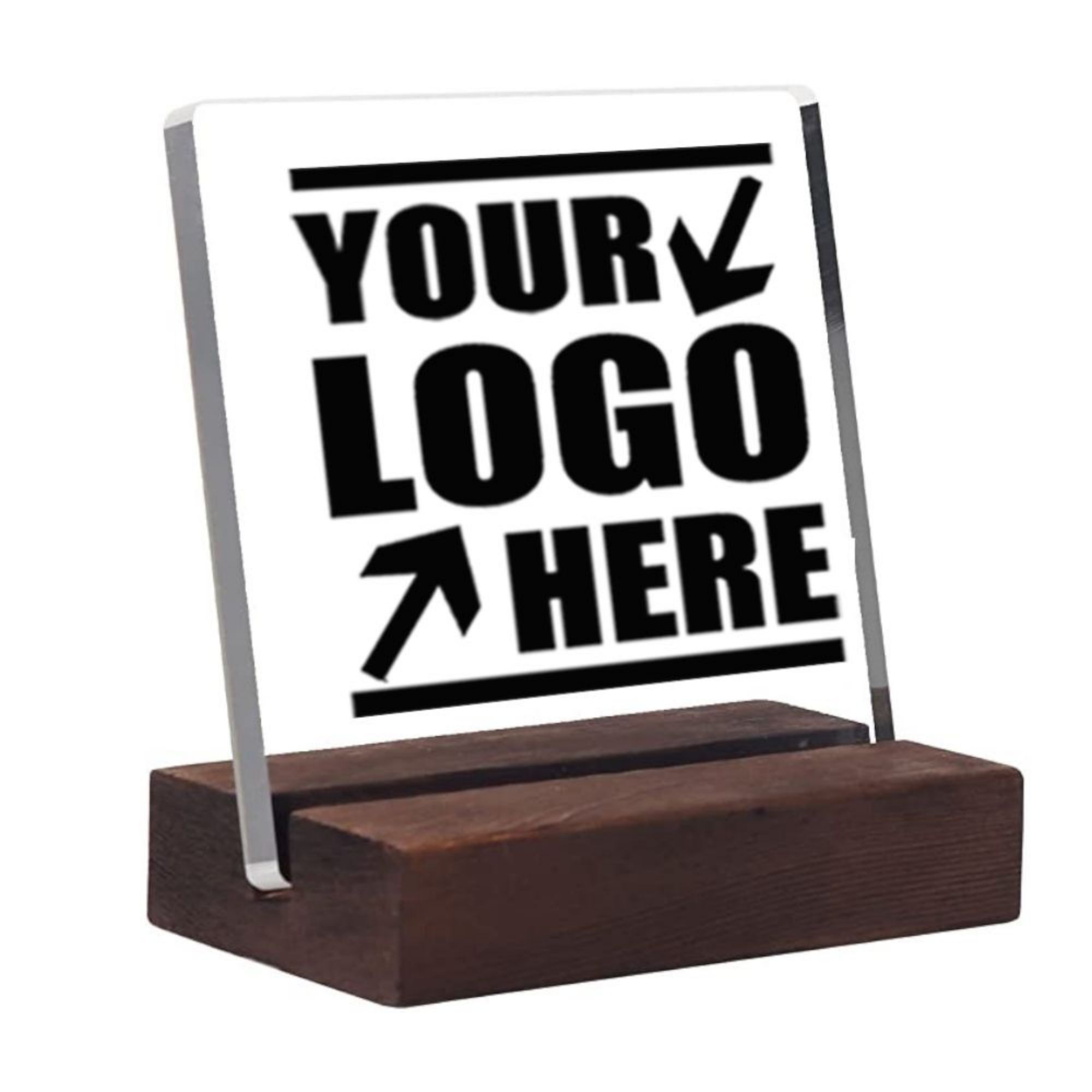 Clear Desk Decorative Sign For Home & Office Customizable 5