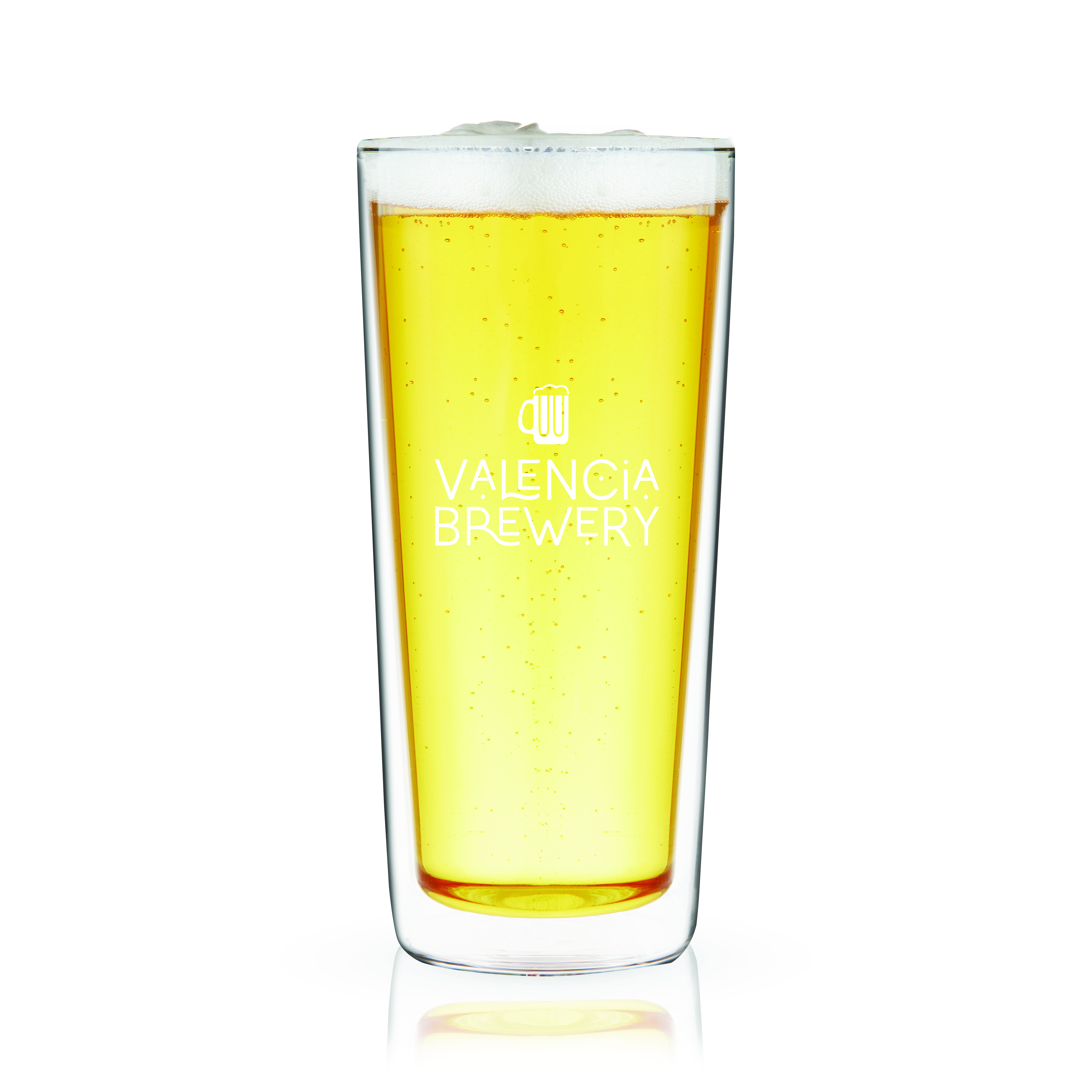 True® Double Walled Beer Pint Glass, set of 2