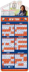 Magna-Card House Shape Magnet - Baseball Schedules (3.5 x 9)