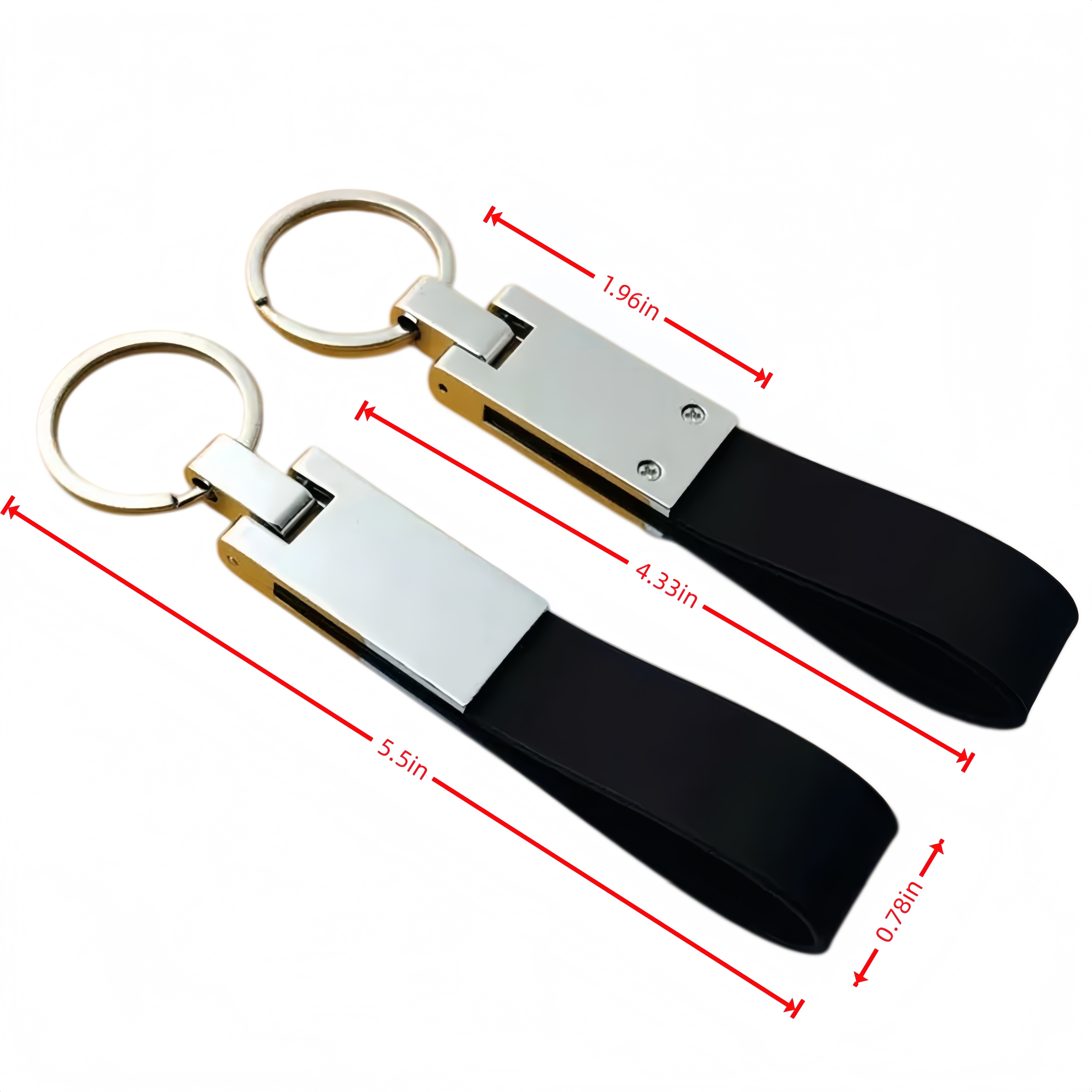 PU Leather Metal Key Tag 4