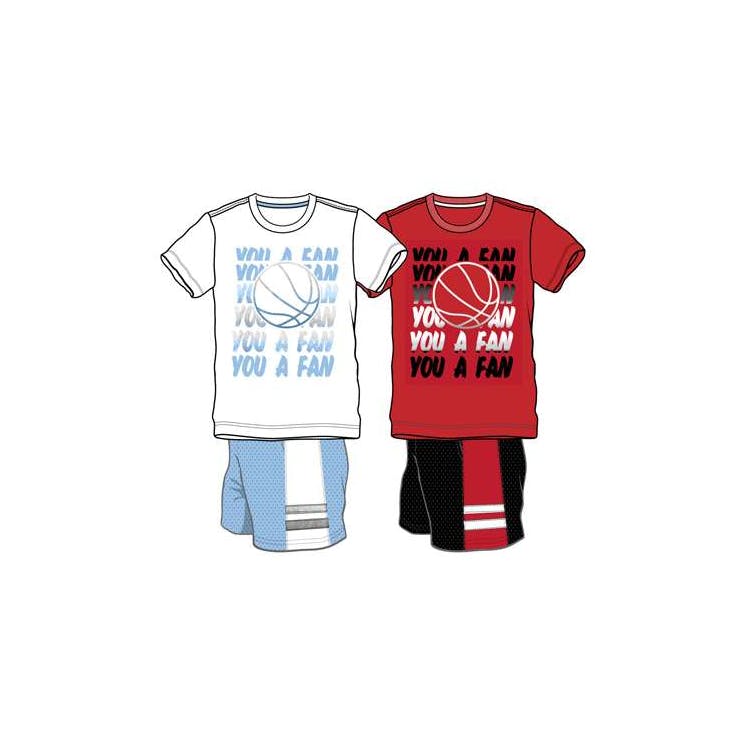Boys 2Pc Knit Short Sets - Size 4-7 Assorted 2