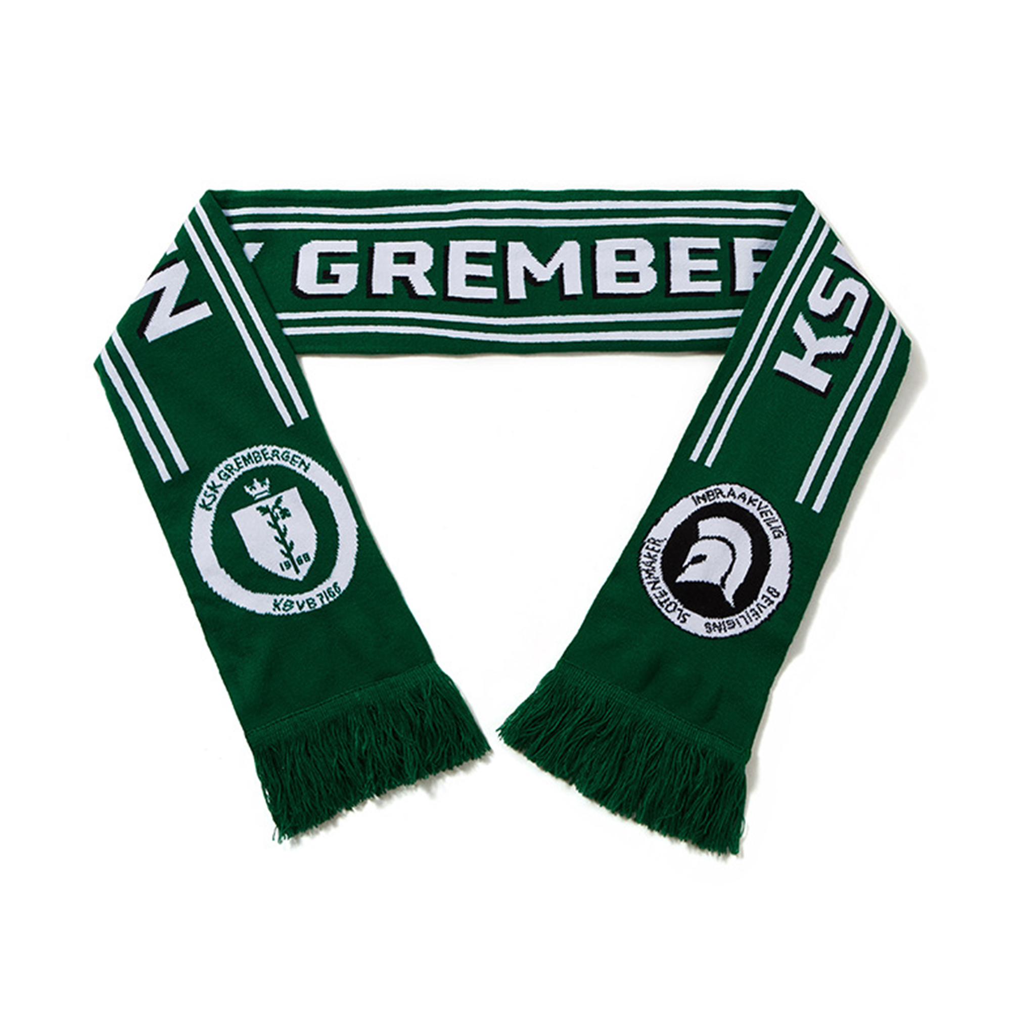 Double-Sided Stadium Knit Scarf With Fringe 3
